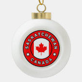 Saskatchewan Canada Keramische Bal Ornament (Voorkant)
