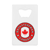 Saskatchewan Canada Kredietkaart Flessenopener (Voorkant)