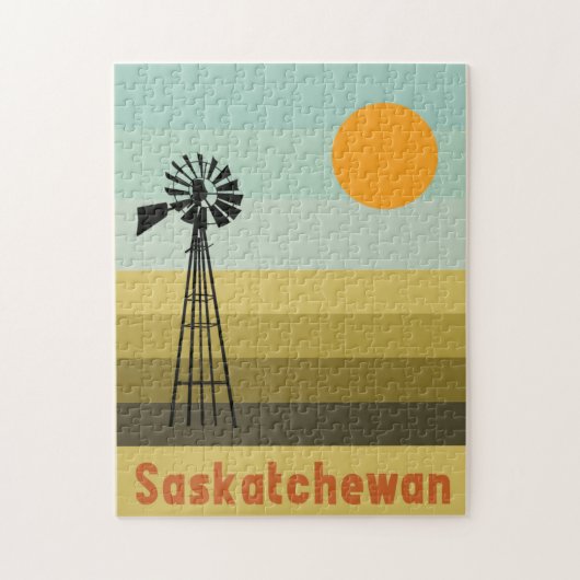 Saskatchewan Canada Legpuzzel (Verticaal)