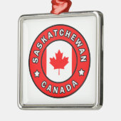Saskatchewan Canada Metalen Ornament (Links)