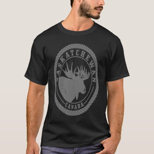 Saskatchewan Canada Moose  Hiking Natuur Ca T-shirt (Voorkant)