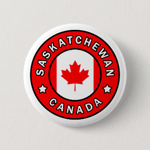 Saskatchewan Canada Ronde Button 5,7 Cm