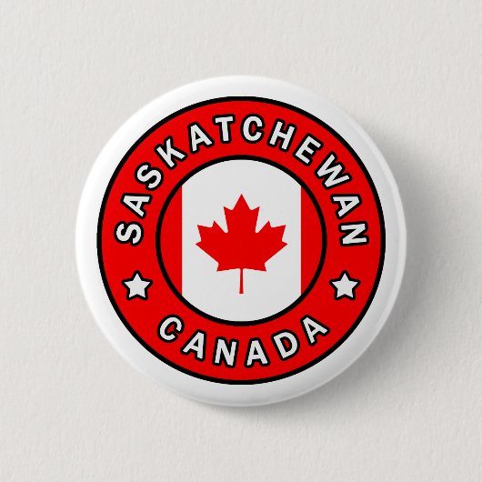 Saskatchewan Canada Ronde Button 5,7 Cm (Voorkant)