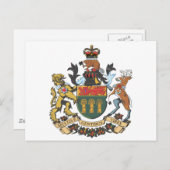 Saskatchewan (Canada) Wapenkarton Briefkaart (Voorkant / Achterkant)