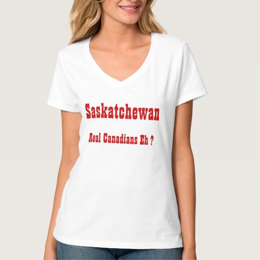 Saskatchewan echte canadese t-shirt (Voorkant)