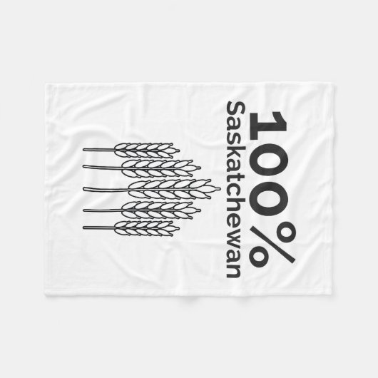 Saskatchewan Farmer Fleece Deken (Voorkant (Horizontaal))