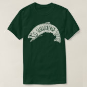 Saskatchewan Fish Wordmark Tan T-shirt (Design voorkant)