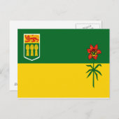 Saskatchewan Flag Briefkaart (Voorkant / Achterkant)