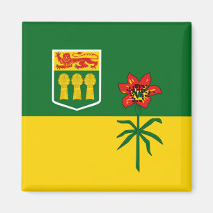 Saskatchewan Flag (CANADA) Magneet