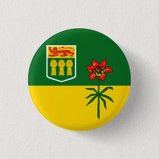 Saskatchewan Flag (CANADA) Ronde Button 3,2 Cm (Voorkant)