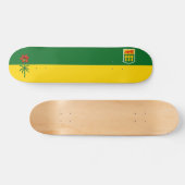 Saskatchewan Flag (CANADA) Skateboard (Horizontaal)