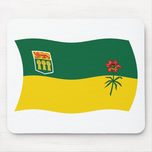 Saskatchewan Flag Mousepad Muismat (Voorkant)