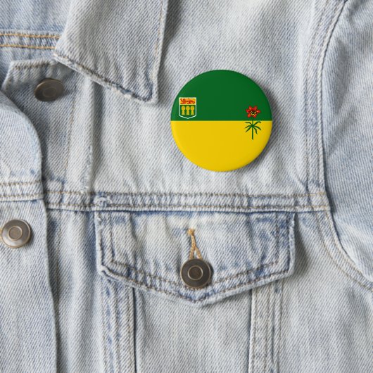 Saskatchewan Flag Ronde Button 5,7 Cm (In situ)