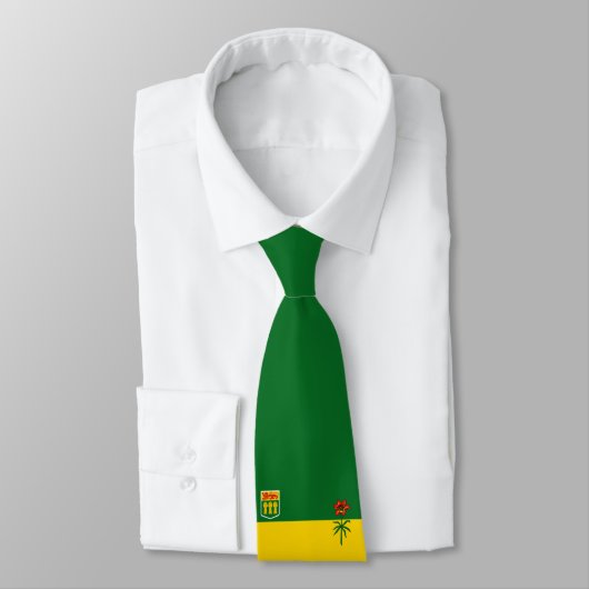 Saskatchewan Flag Stropdas (Gebonden)