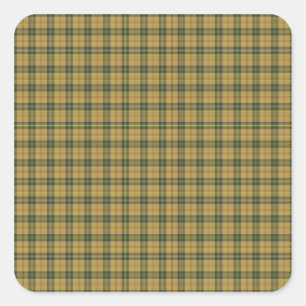 Saskatchewan tartan vierkante sticker