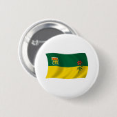 Saskatchewan Vlag Knop Ronde Button 5,7 Cm (Voorkant /achterkant)