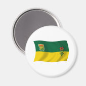 Saskatchewan Vlagmagneet Magneet (Voorkant / Achterkant)