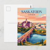 Saskatoon Canada Briefkaart (Voorkant / Achterkant)
