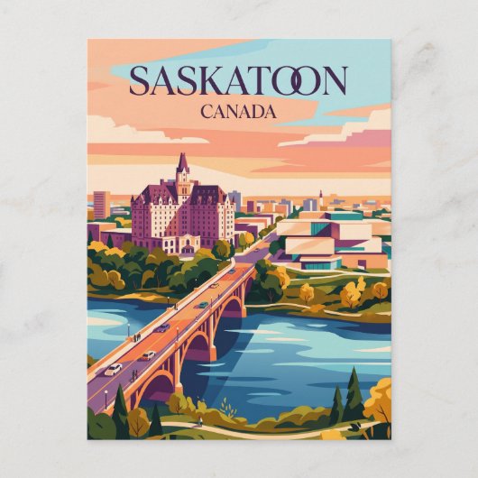Saskatoon Canada Briefkaart (Voorkant)