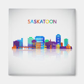 Saskatoon Magnet Magneet (Voorkant)