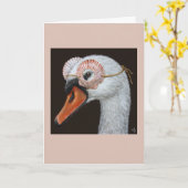 Saskia la carte cygne (Fleur jaune)