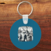 Sasquatch 67 Christmas Tree Funny Santa Bigfoot  Sleutelhanger (Voorkant)