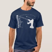 Sasquatch Angler Petroglyph T-Shirt (Voorkant)