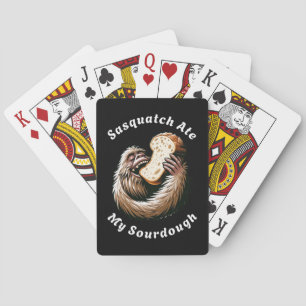 Sasquatch at mijn zuurdesem pokerkaarten