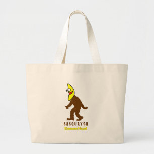 Sasquatch Banana Head Grote Tote Bag