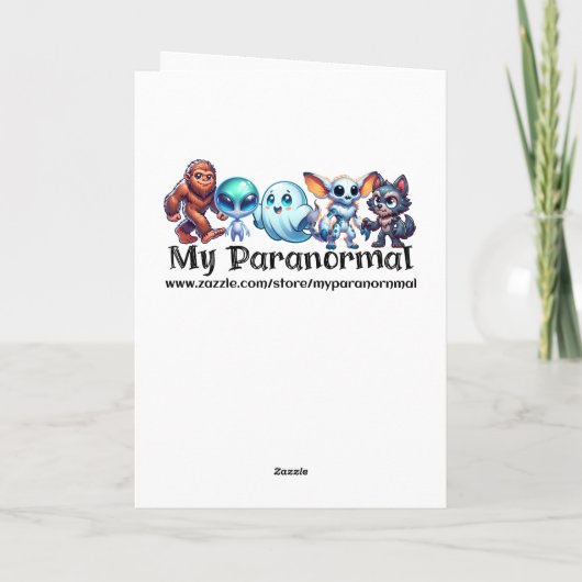 Sasquatch Bigfoot Grappige Verjaardag Kaart (Achterkant)