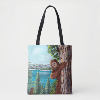 Sasquatch Bigfoot Lake Tahoe Boodschappentas Draagtas