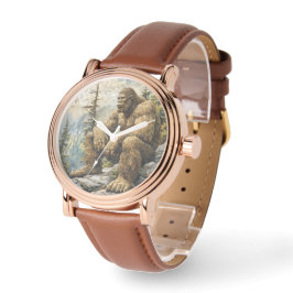 Sasquatch Bigfoot Mannen Horloge