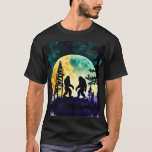 Sasquatch Dance Volle maan op de Berg T-shirt