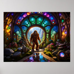 Sasquatch Dimensional Portal Poster