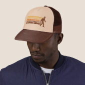 Sasquatch Distress  Retro Trucker Hat Trucker Pet (In situ)