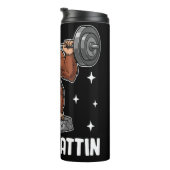 Sasquatch doet een Barbell Squat Thermosbeker (Geroteerd rechts)