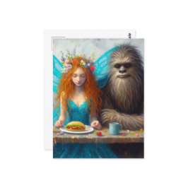 Sasquatch en de feeënpicknick briefkaart