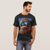 Sasquatch en sterren t-shirt (Voorkant volledig)