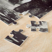 Sasquatch familie en een eenhoorn legpuzzel (Zijkant)