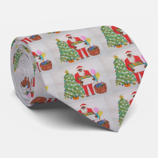 Sasquatch Father Kerstmis.JPG Stropdas (Opgerold)