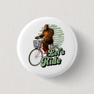 Sasquatch Fietstocht Bosavontuur Ronde Button 3,2 Cm