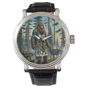 Sasquatch Fish Grillmaster Pap Horloge