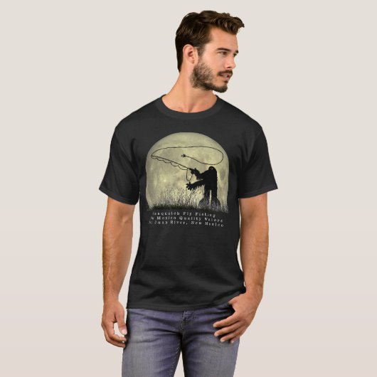 Sasquatch Fly Fishing Nouveau-Mexique T-shirt (Devant entier)