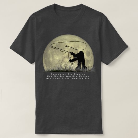 Sasquatch Fly Fishing Nouveau-Mexique T-shirt (Design devant)