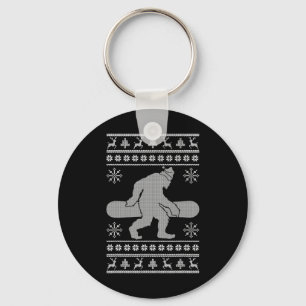 Sasquatch gaat op pad met Ugly Kerstmis Bigfoo Sleutelhanger