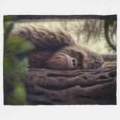 Sasquatch/grote voet fleece deken (Voorkant (Horizontaal))