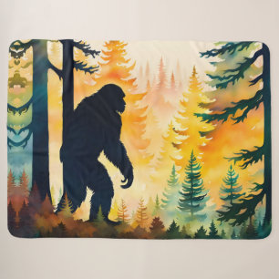 Sasquatch Herfst Landschap Sunset Fleece Deken