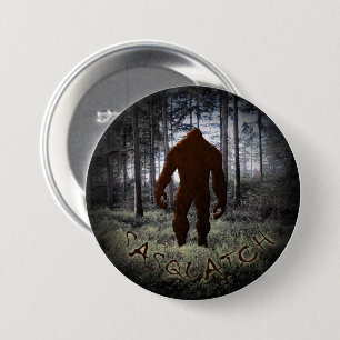 SASQUATCH IN BOSSEN RONDE BUTTON 7,6 CM