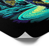 Sasquatch in de Bossen Ai Art Poster (Hoek)