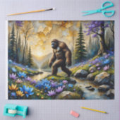  Sasquatch in Floral Mountain valley Tissuepapier (Craft)